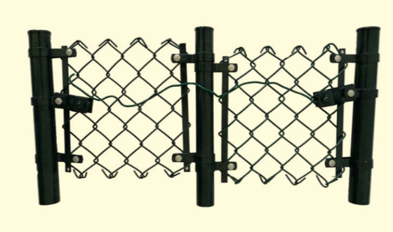 Mẫu miễn phí 40x40mm Hàng rào liên kết chuỗi kim cương bằng thép và tráng nhựa PVC