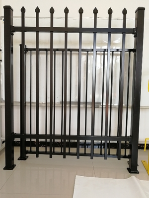 Dễ dàng lắp ráp Ống mạ PVC phủ đúc thép hàng rào bảng cho tùy chỉnh hồ bơi Spear Top ngoài trời