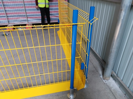 Hàng rào bảo vệ cạnh thép Biểu trưng của công ty Xây dựng Hgmt